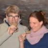 Peter und Annina Erbes im Weinkeller Ürzig Mosel
